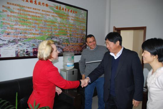 The academy president Mr.Wang Guangming met with Ms. Nanny K...